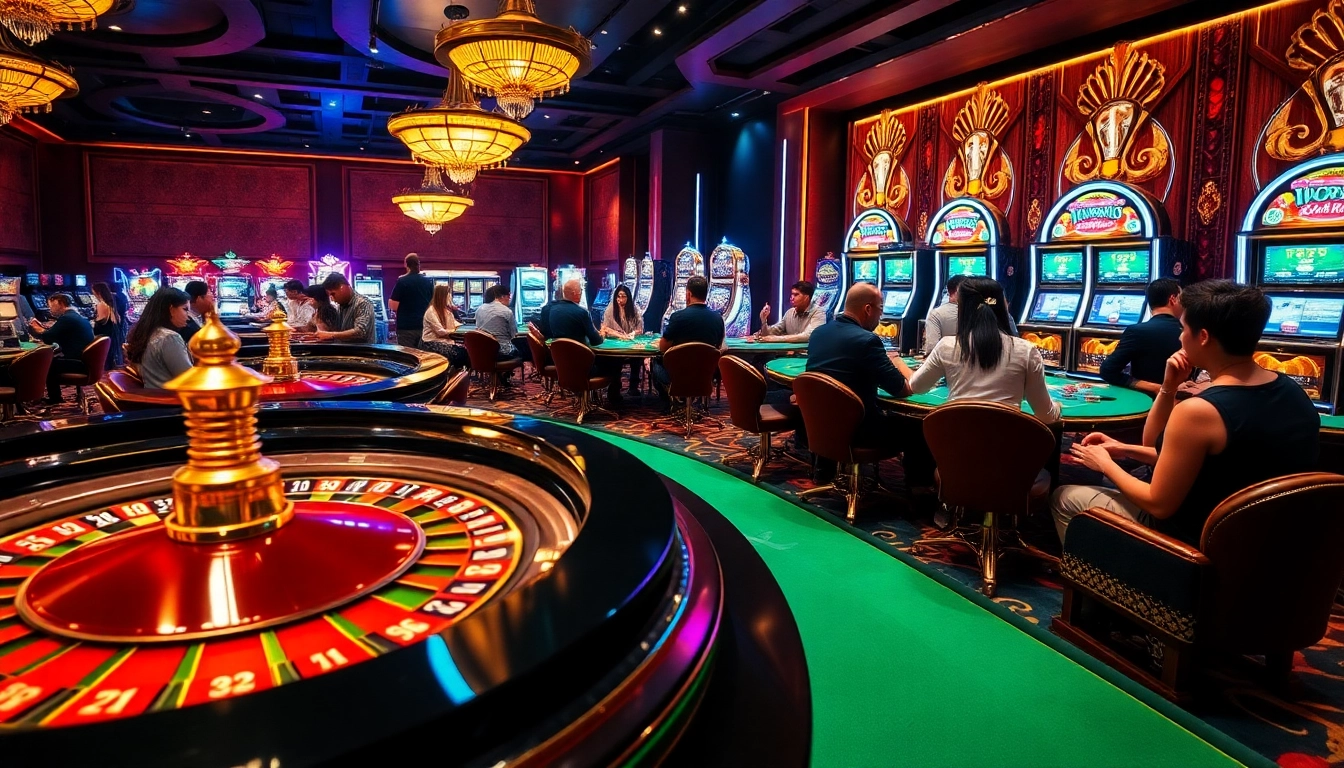 Experience high-stakes gaming at trang chủ kp88 with vibrant casino action and elegant tables.