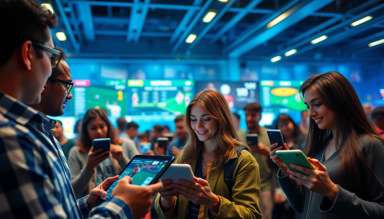 Engaging online betting experience on m88.com.mx with diverse users accessing digital interfaces.